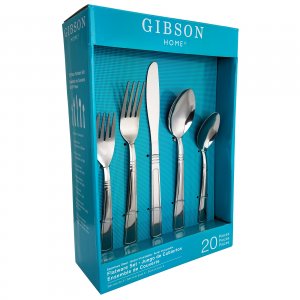 Gibson 80058.20 Home Creston 20-piece Flatware Set With Tumble Finish