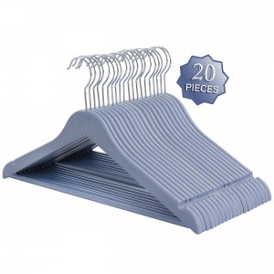 Elama ELH-6002-BLUE Home 20 Piece Eco Friendly Coat Hangers In Blue