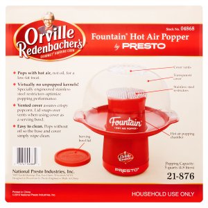 Presto 04868 Fountain Air Popper