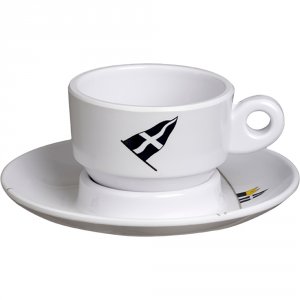 Marine 12006C Melamine Espresso Cup Amp; Plate Set - Regata - Set Of 6