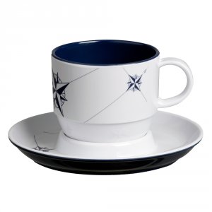 Marine 15005C Melamine Tea Cup Amp; Plate Breakfast Set - Northwind - 