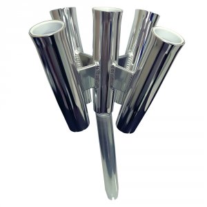 Tigress 88157-2 Five Rod Cluster - Bent Butt - Polished Aluminum