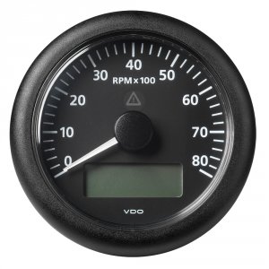 Veratron A2C59512395 3-38 (85mm) Viewline Tachometer With Multi-functi