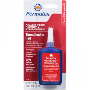 Permatex 26240 Permanent Strength Threadlocker Red Amp; Cupcore Plug S