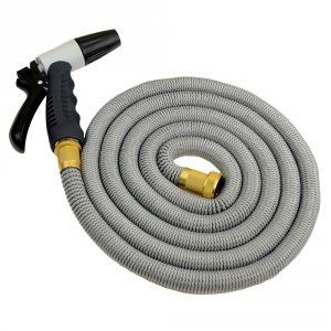 Hosecoil HCE25K-GRAY Expandable 2539; Grey Hose Kit Wnozzle  Bag