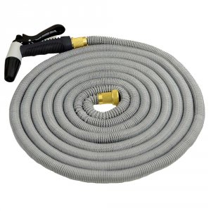 Hosecoil HCE50K-GRAY Expandable 5039; Grey Hose Kit Wnozzle Amp; Bag