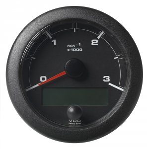 Veratron A2C1065660001 3-38 (85mm) Oceanlink Tachometer 3000 Rpm - Bla