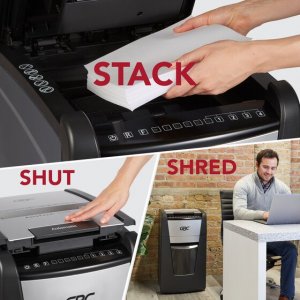 Acco GBC WSM1757608 Gbc Autofeed+ Office Shredder, 300x, Super Cross-c