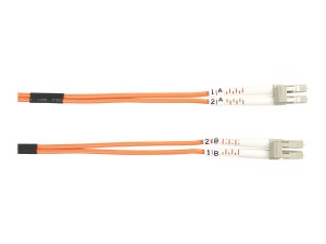 Black FO625-002M-LCLC Fiber Patch Cable 2m Mm 62.5 Lc To Lc