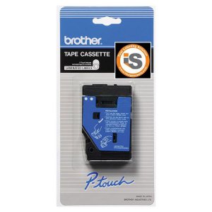 Brother TCA0Z1 9mm (38) Metallic Black On Silver Laminated Tape (7.7m2