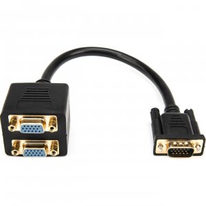 Rocstor Y10A209-B1 1ft Vga To 2xvga Adapter Mf