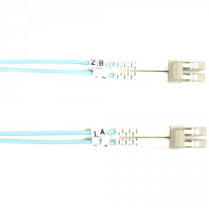 Black FO10G-002M-LCLC Fiber Patch Cable 2m 10 Gig Lc To Lc Aqu