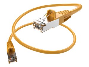 Unc PC5E-100F-YLW-SH-S 100ft Yellow Cat5e Shielded Patch Cable, Futp, 