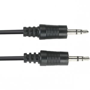 Black EJ110-0015 3.5-mm Stereo Audio Cables, 24 Awg, Male