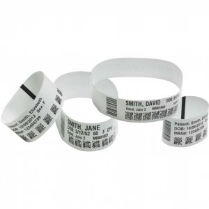 Zebra 10015355K Z-band 1 X 11 Ultrasoft Wristband Cartridge Kit Pack O