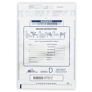 Royal RMTE-1216DC Tamper Evident Cash Bags-clear