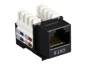 Black CAT6J-BK Connect Cat5e Rj-45 Keystone Jack