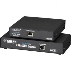 Black ACU2001A Servswitch Brand Single-video Catx Kvm E