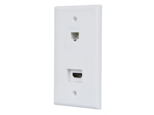 Monoprice 12094 Recessed Hdmi Wall Plate_ With 1 Hdmi Ff Adapter  1rj4