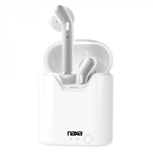 Naxa NE-979White True Wrls Earphones W Case Wht