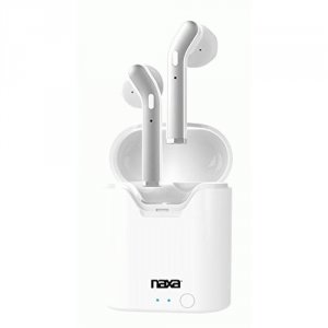 Naxa NE-979White True Wrls Earphones W Case Wht