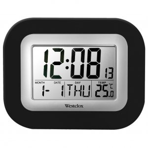 Westclox 55006BK Lcd Wall Alarm Clock