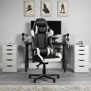 Ofm RSP-100-WHT Respawn Reclining Gaming Chr Wht