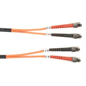 Black FO625-005M-STST Fiber Patch Cable 5m Mm 62.5 St To St