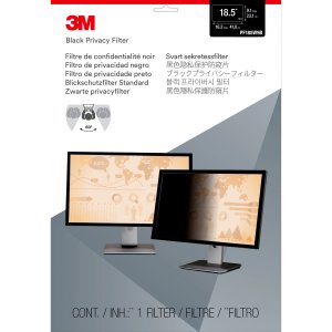 3m PF18.5W Privacy Filter For 18.5 In Monitors 16:9 9b Black, Glossy, 