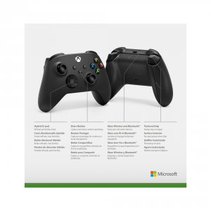 Microsoft QAT-00001 Xbox Carbon Black Wireless Controller