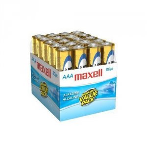 Hitach 723849 Maxell Alkaline Batteries, Lr03 20mp, Aaa Cell, 20pk