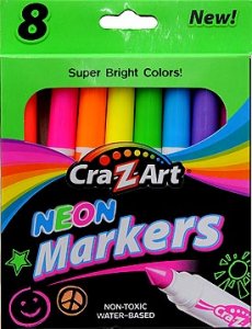 Larose 1011248 Marker,neon,brdlne,8ct