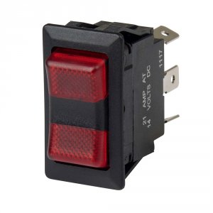 Bep 1001715 Bep Spdt Rocker Switch - 2-leds - 12v24v - Onoffon