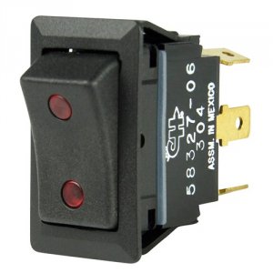 Bep 1001715 Bep Spdt Rocker Switch - 2-leds - 12v24v - Onoffon