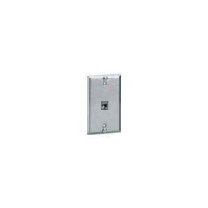 Hubbell SP6F Wall Mount Phone Plate  Single Gang  Flush Jack  Category