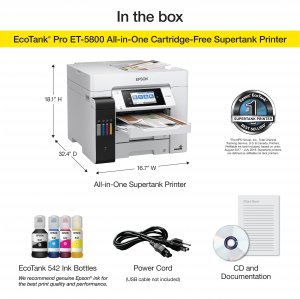 Epson C11CJ30201 Ecotank Pro Et-5800 All-in-one Printer