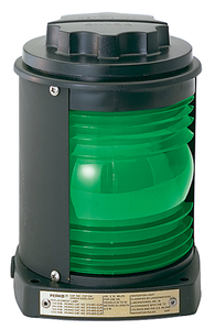 Perko CW49094 Side Light - Black Plastic, Green Lens