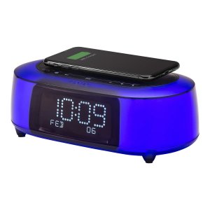 Ihome iBTW281B Clrchg Bt Alarm Spr Qi Spkrph