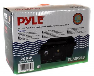 Pyle PLMR24B 100 W Rms - 200 W Pmpo Speaker - 3-way - 2 Pack - Black, 