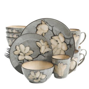 Gibson 124168.16R 16pc Dinnerware Reactive Glaze