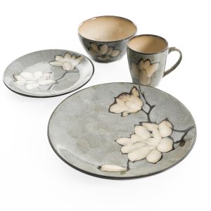 Gibson 124168.16R 16pc Dinnerware Reactive Glaze