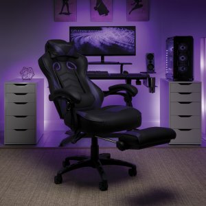 Ofm RSP-110-PUR Respawn Recline Gaming Chrfootrest Prpl