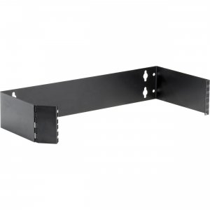 Black JPM082-R4 Wallmount Patch Panel Bracket - 2u (3.5i