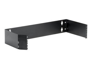 Black JPM082-R4 Wallmount Patch Panel Bracket - 2u (3.5i