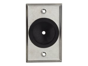 Black WP841 Av Stainless Wallplate, Single Gang, Ru