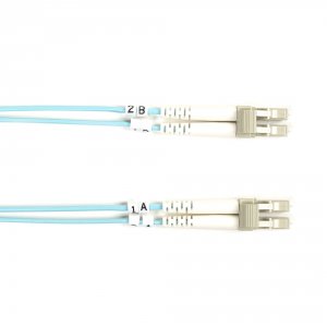 Black FO10G-005M-LCLC Fiber Patch Cable 5m 10 Gig Lc To Lc Aqu