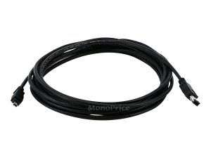 Monoprice 41 Ieee-1394 Dv Cable 6p-4p Mm-15ft Blk