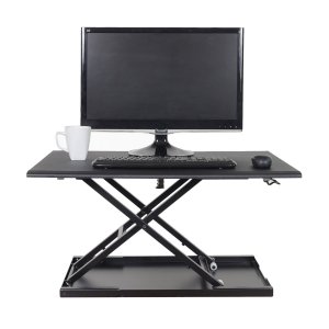 Luxor LVLUP32-BK Lvlup32-bk Pneumatic Adjustable Desktop