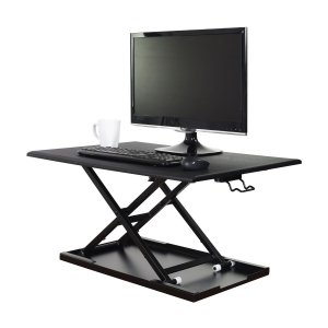 Luxor LVLUP32-BK Lvlup32-bk Pneumatic Adjustable Desktop