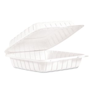 Dart 90MFPPHT1R Tray,1-cmp,hngd,150ct,wh